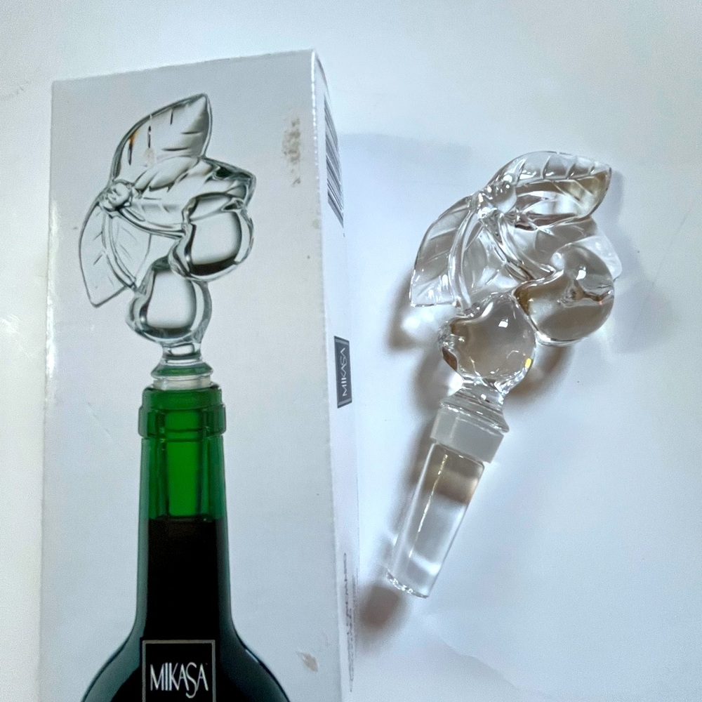 Mikasa Lead Crystal Made in Germany Wine Stopper